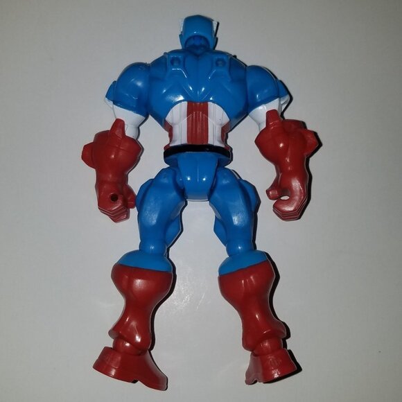 2 Marvel Super Hero Mashers Action Figures Captain America Spiderman + Web Lot - Picture 7 of 8